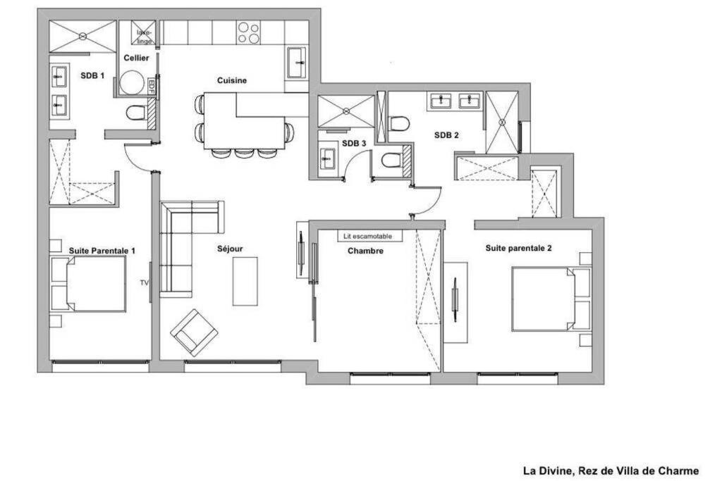 Rez De Villa De Charme-Piscine-3 Chambres 6 Pers Saint-Raphaël 外观 照片